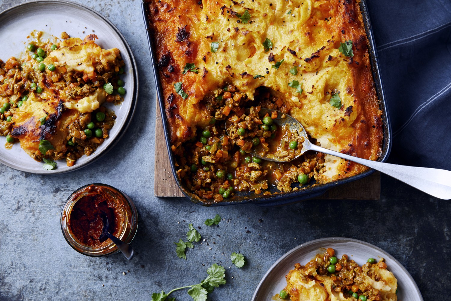 Lamb tikka shepherd’s pie