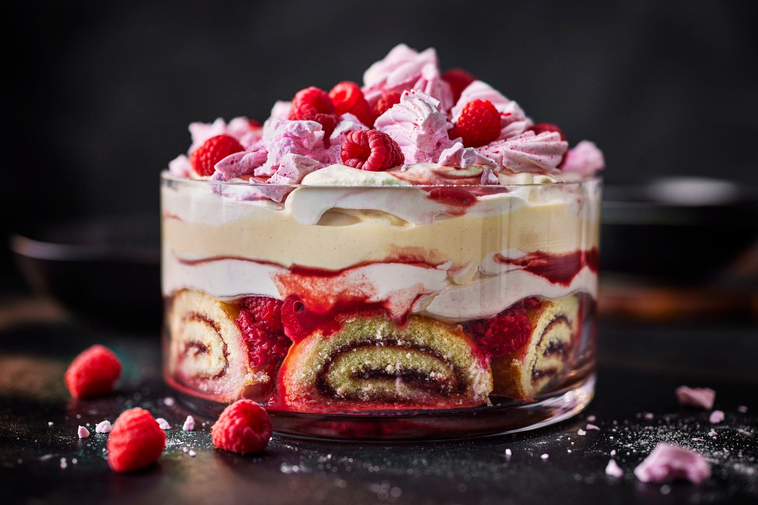 Raspberry and prosecco Eton mess trifle recipe
