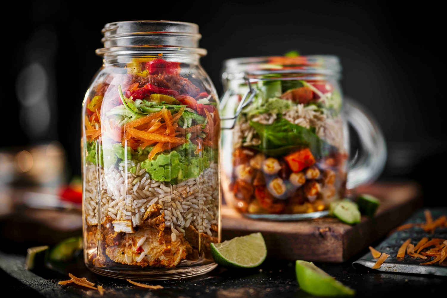 Jam jar salad recipe