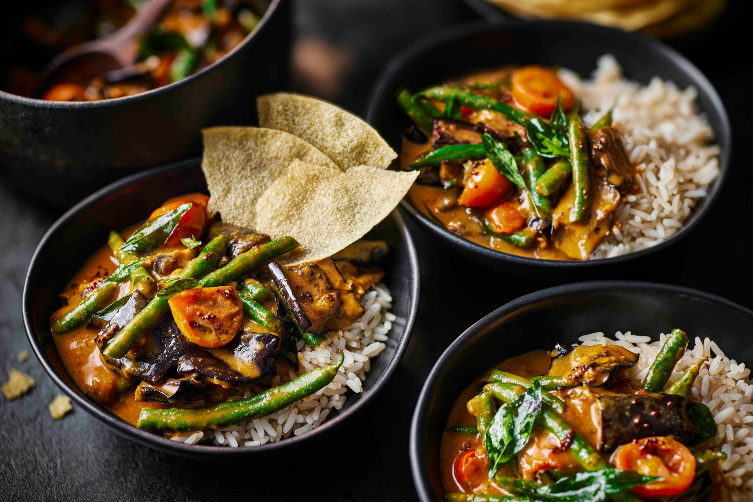 Creamy aubergine and tomato curry recipe