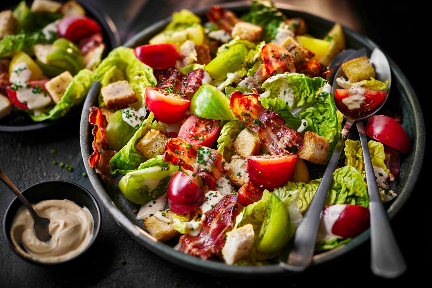 BLT salad recipe with smoky dressing
