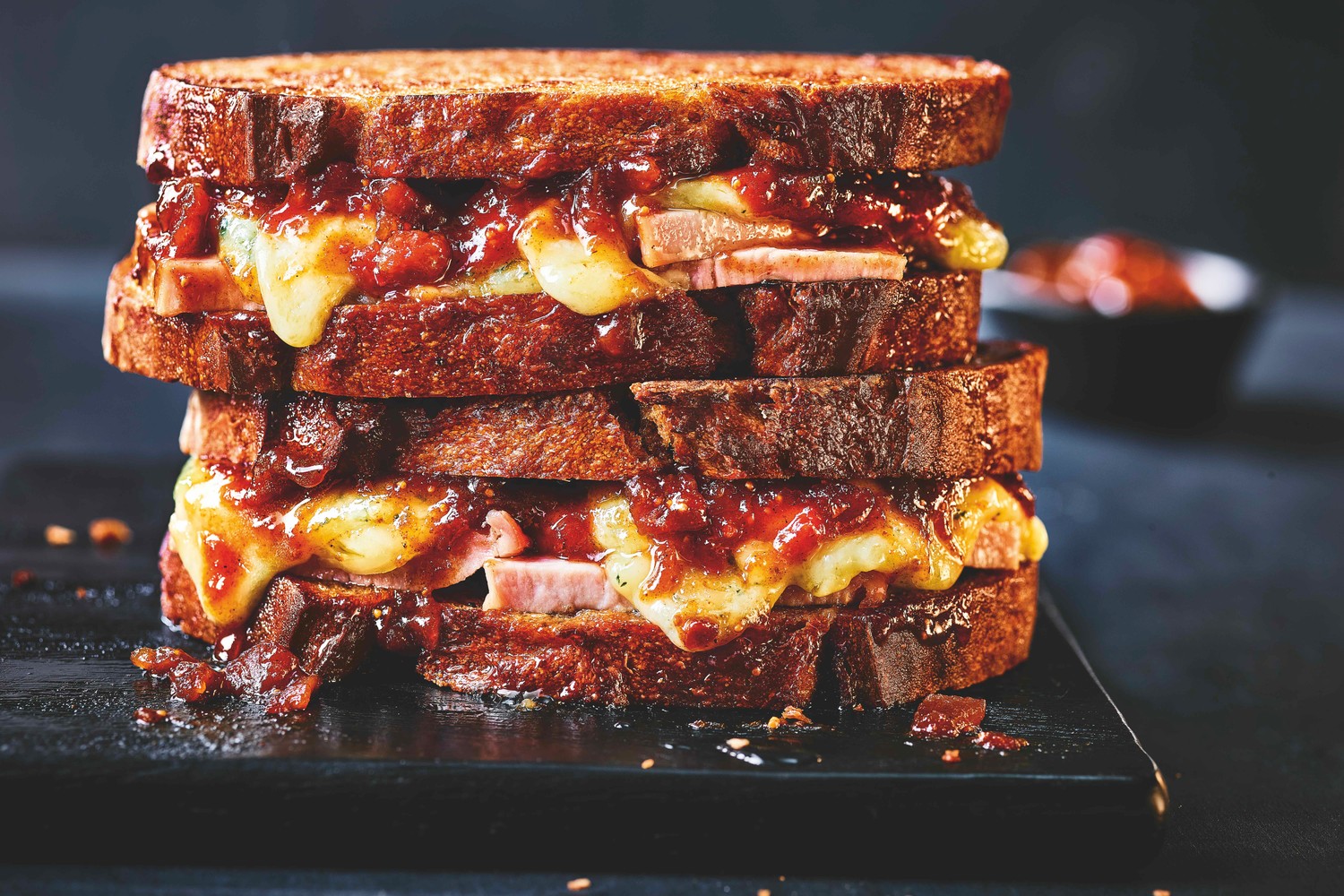 Leftovers three cheese toastie recipe