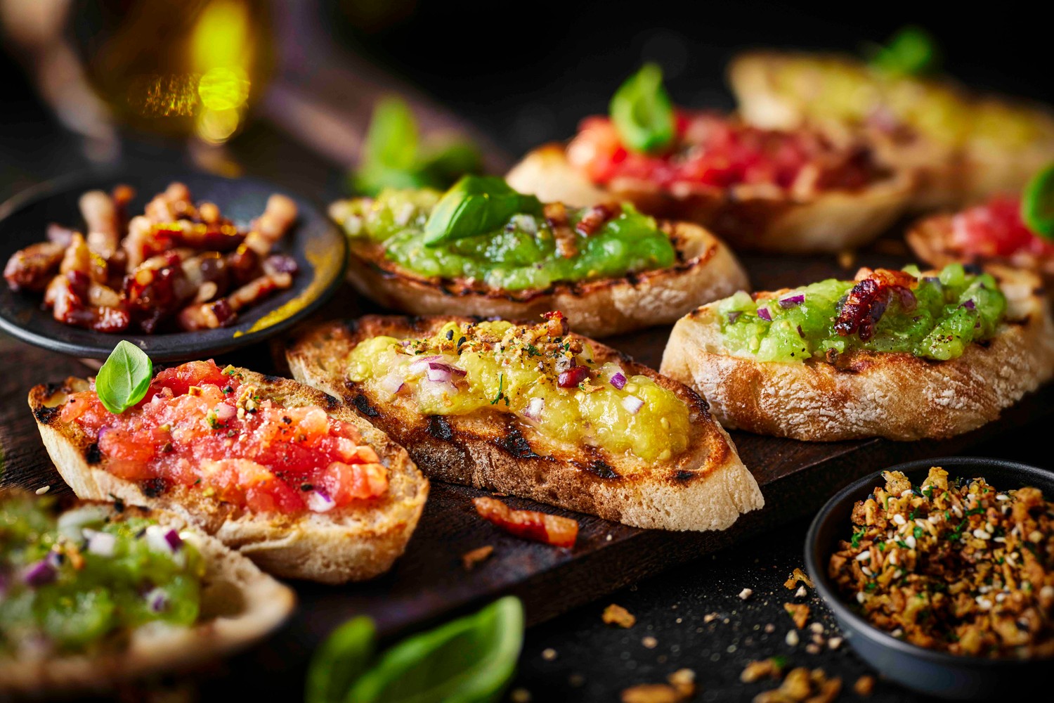 Tri-colour pan con tomate