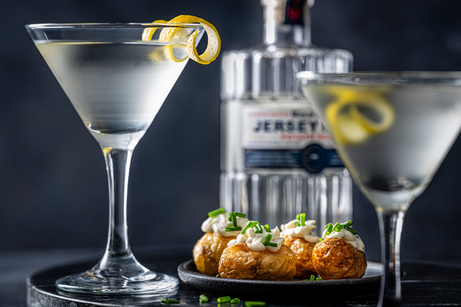 Jersey Royal Potato Martini and Mini Air Fryer Potatoes Recipe
