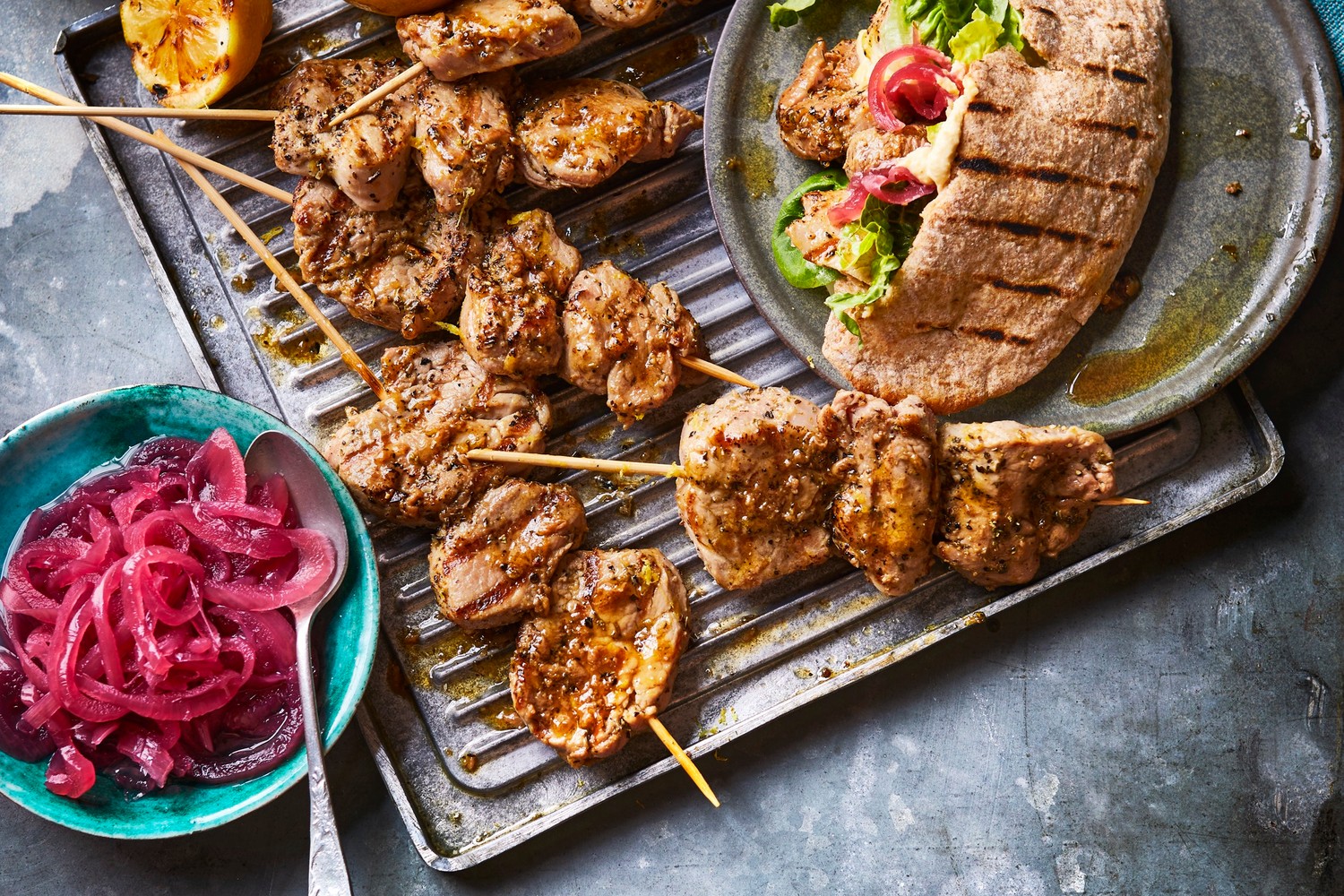Pork souvlaki