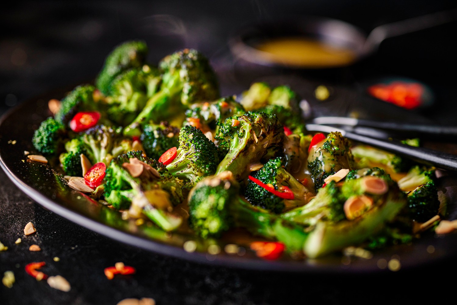 Lemon and chilli charred broccoli recipe