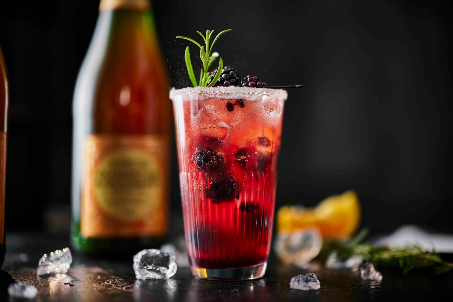 Clementine and cranberry Christmas mocktail