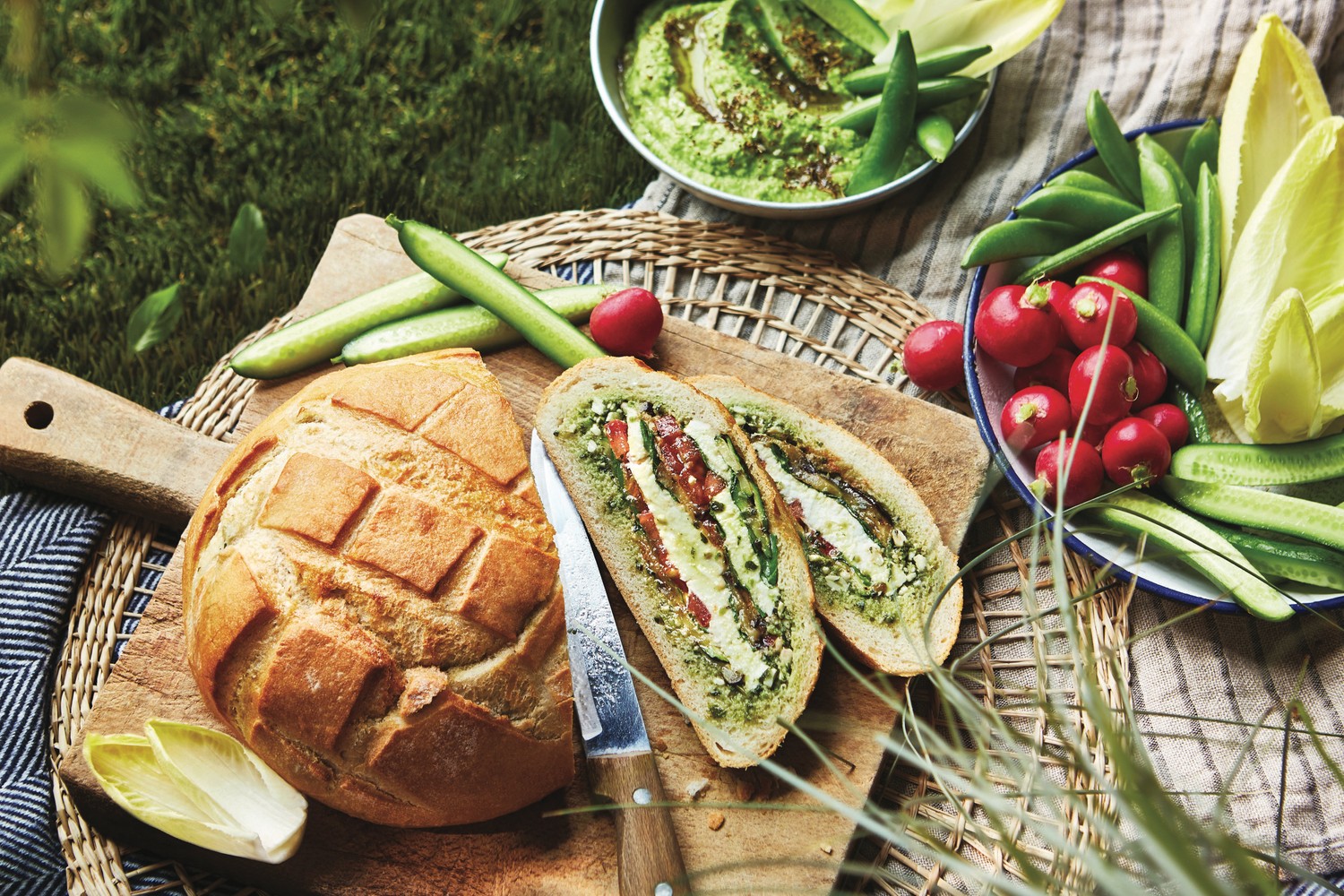 Pea and broad bean dip