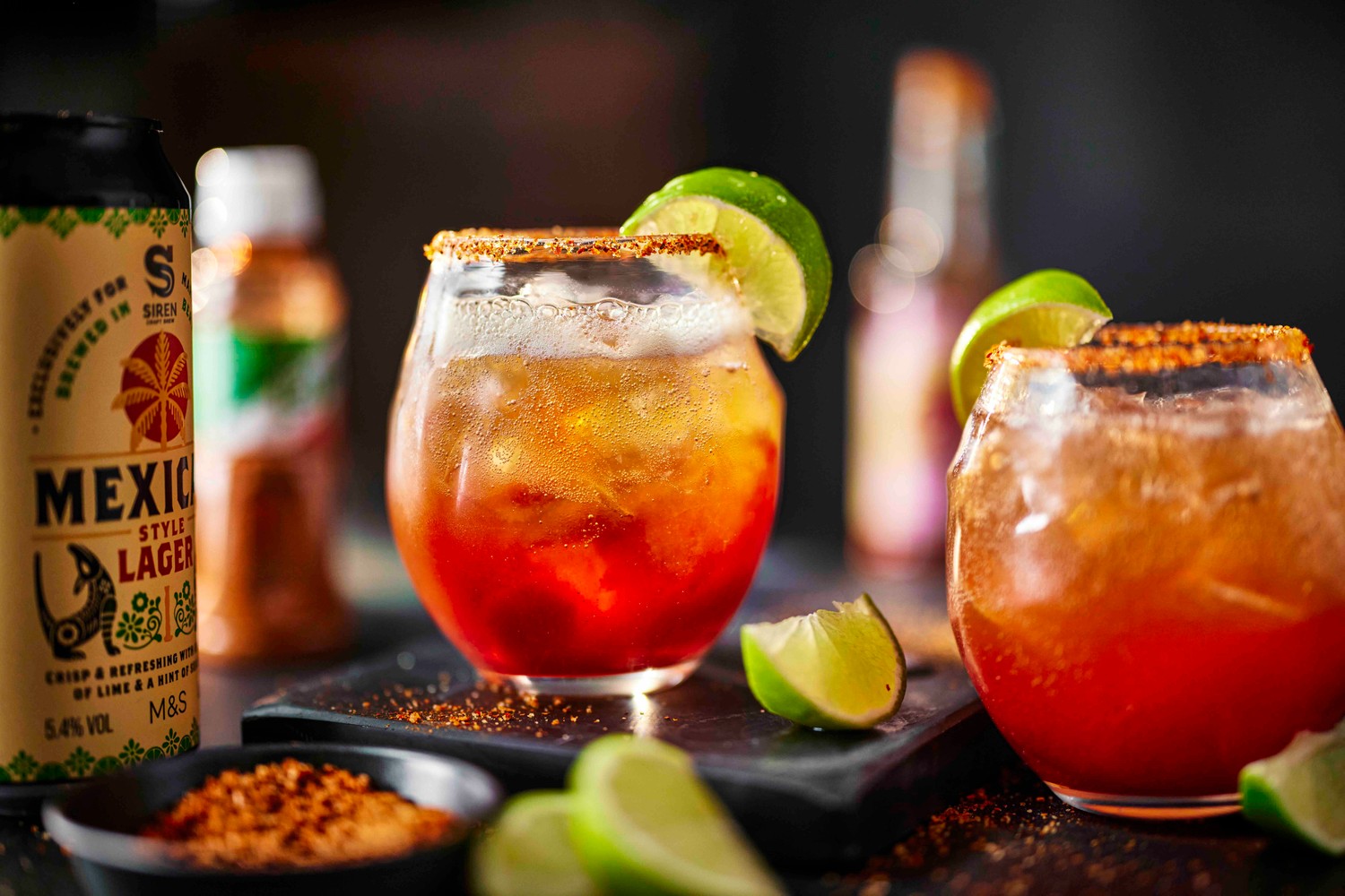 Spicy Mexican beer Michelada recipe