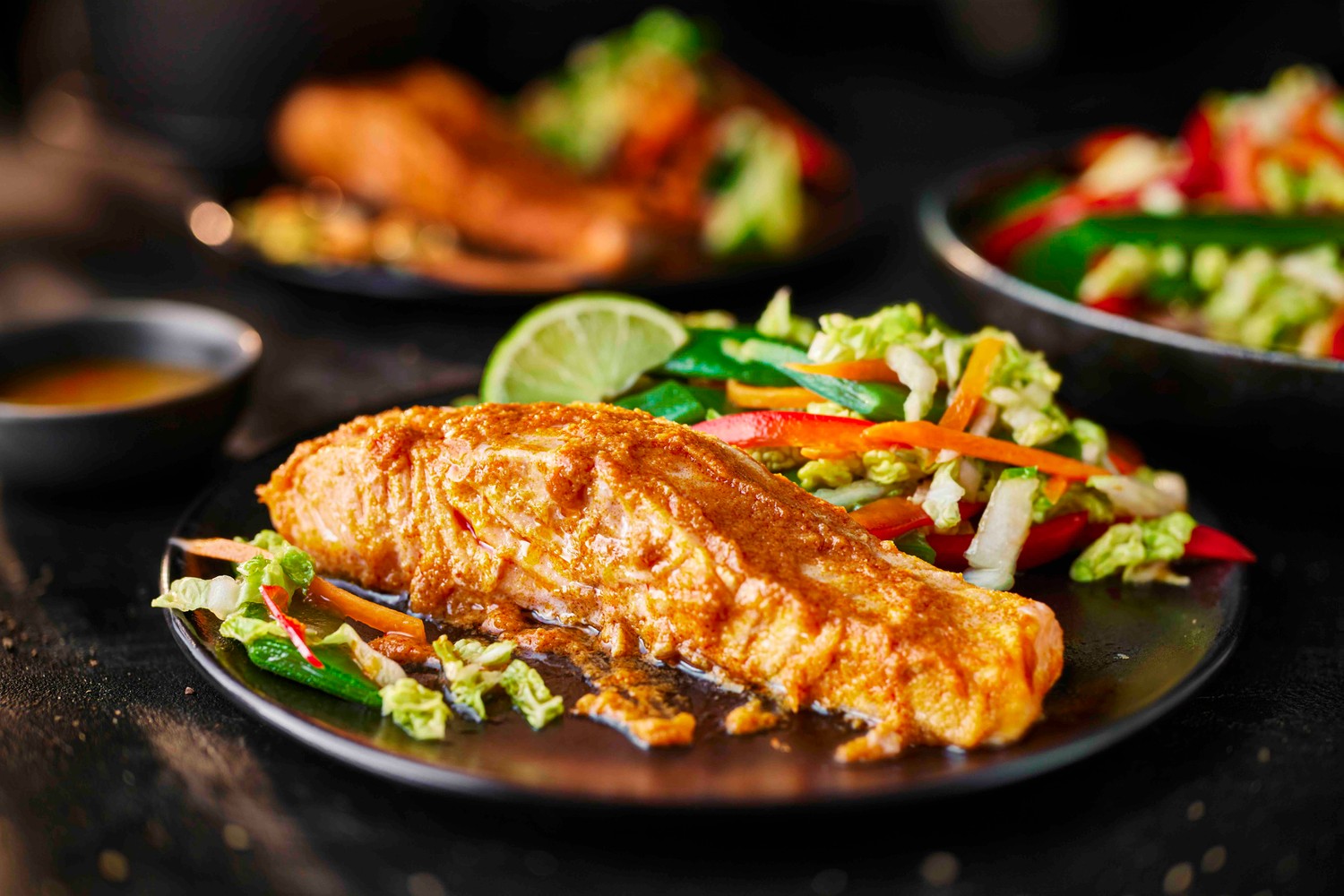Barbecue Thai red salmon parcels recipe