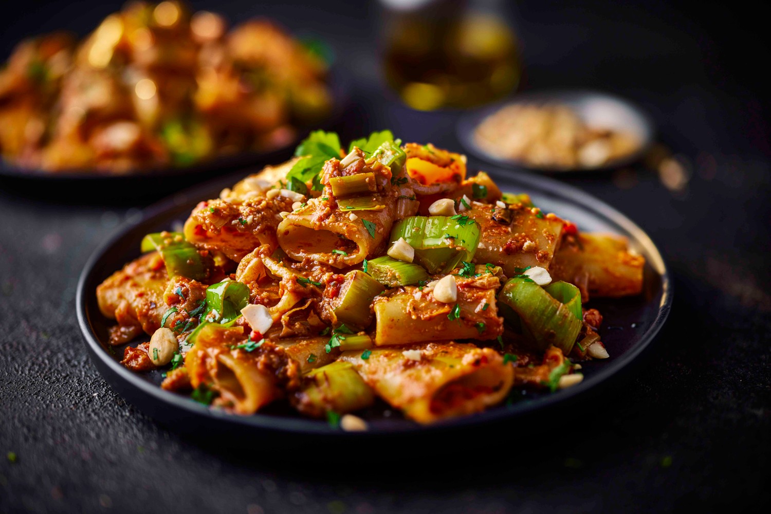 Romesco-style pasta