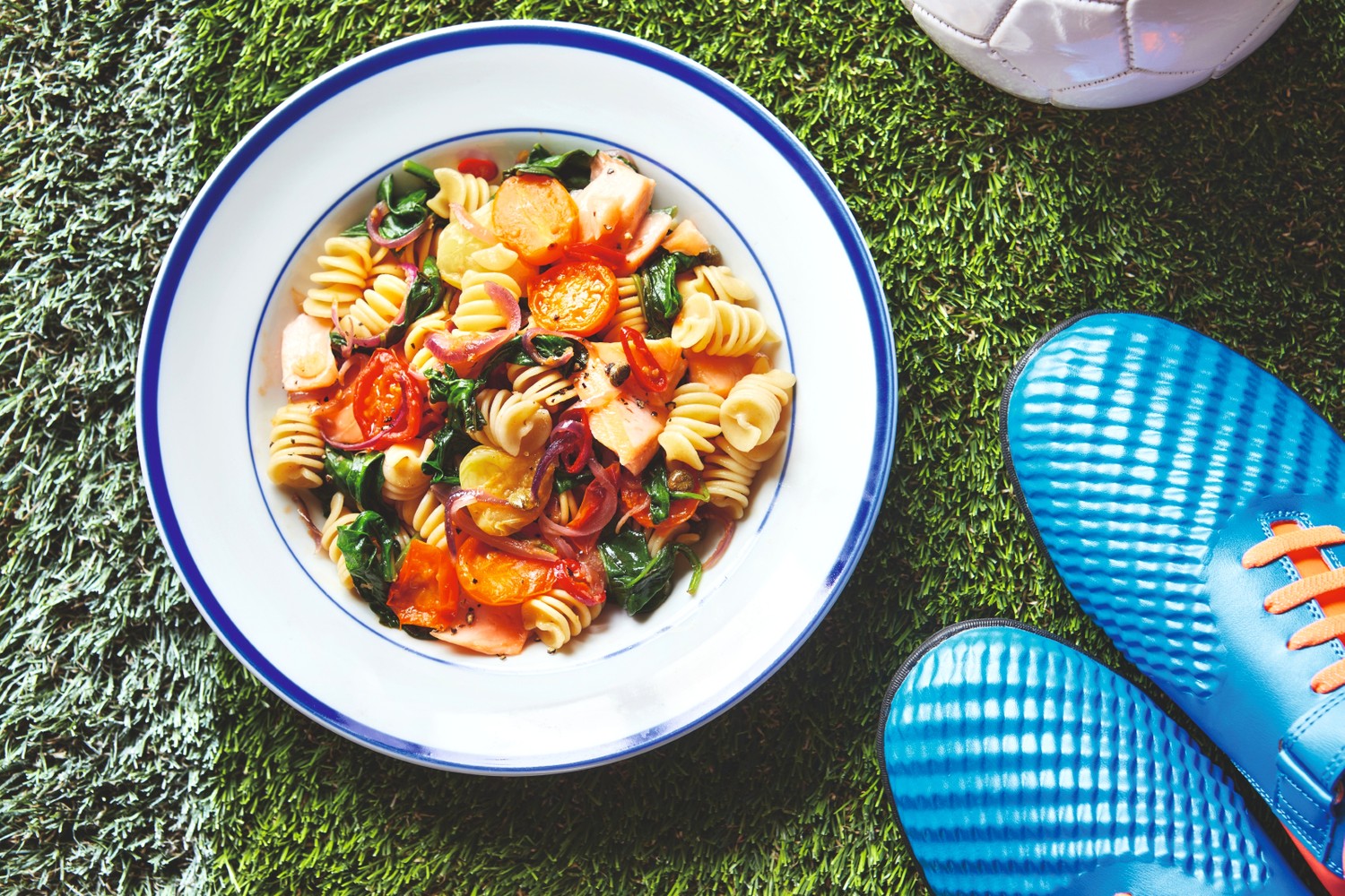 Salmon and tomato pasta
