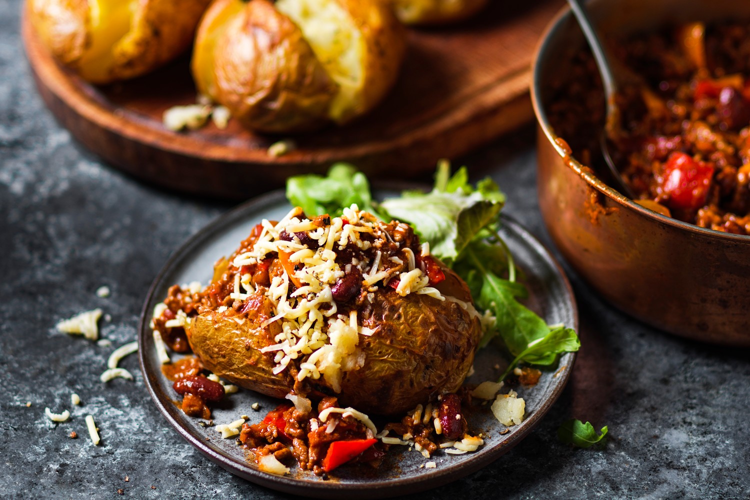 Chorizo chilli loaded potatoes