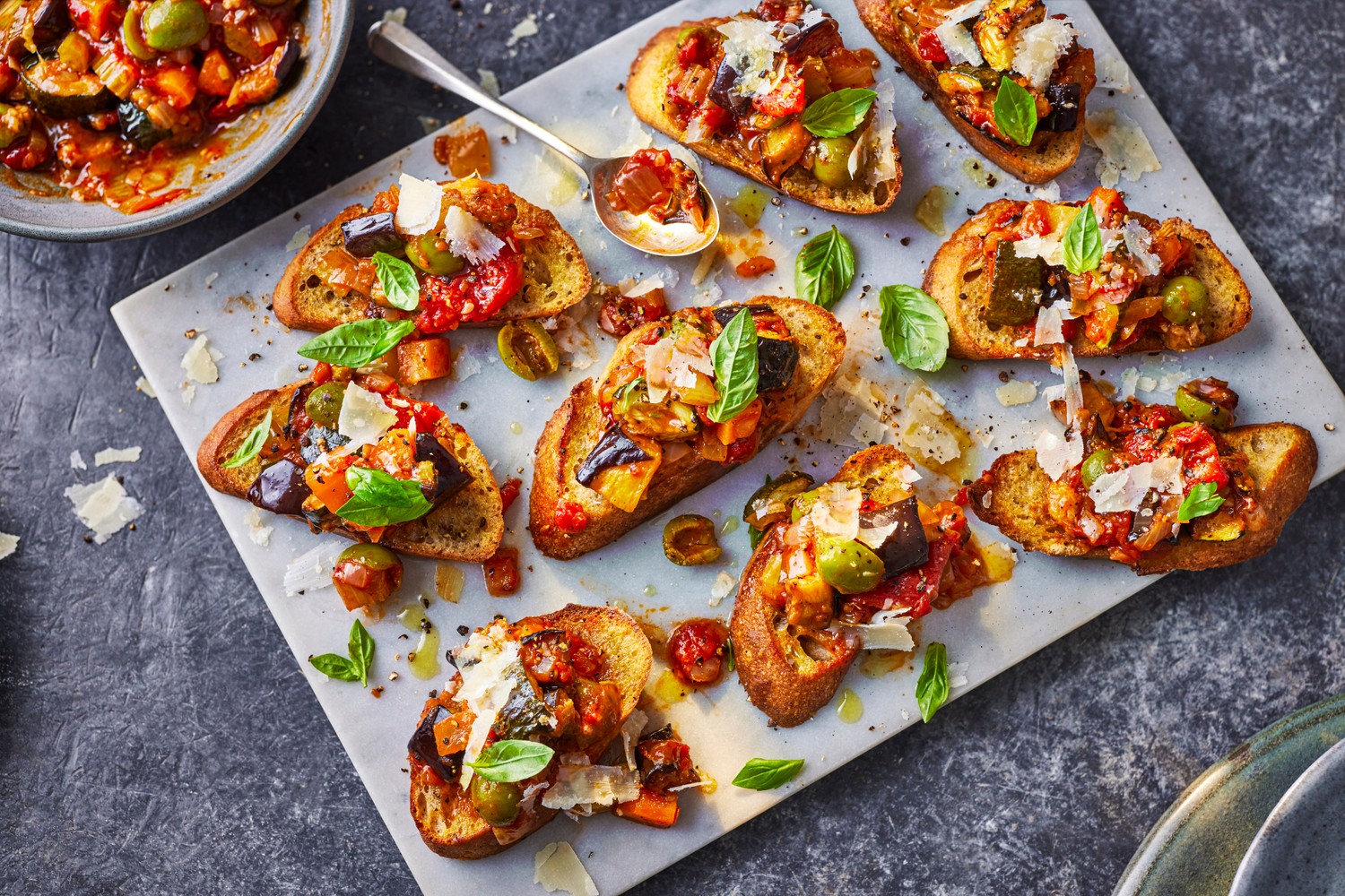 Caponata bruschetta
