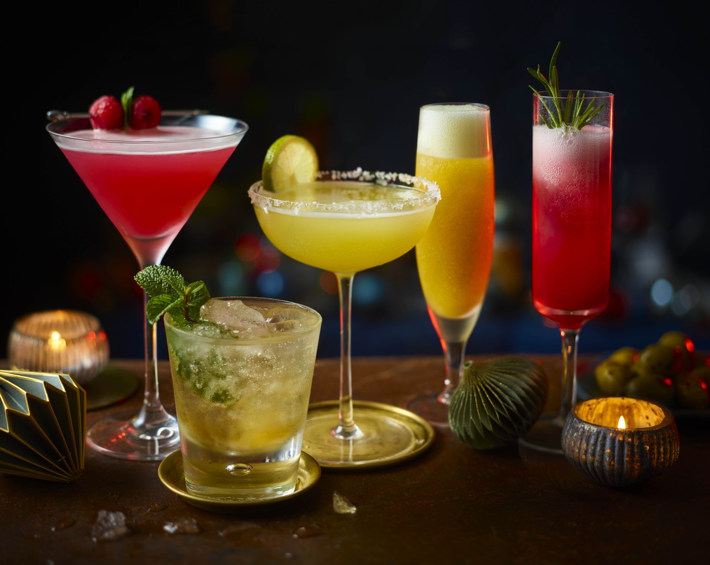 step 12 Top with Prosecco (50 ml) and finish with a mint sprig (1 sprig) and raspberry or two.