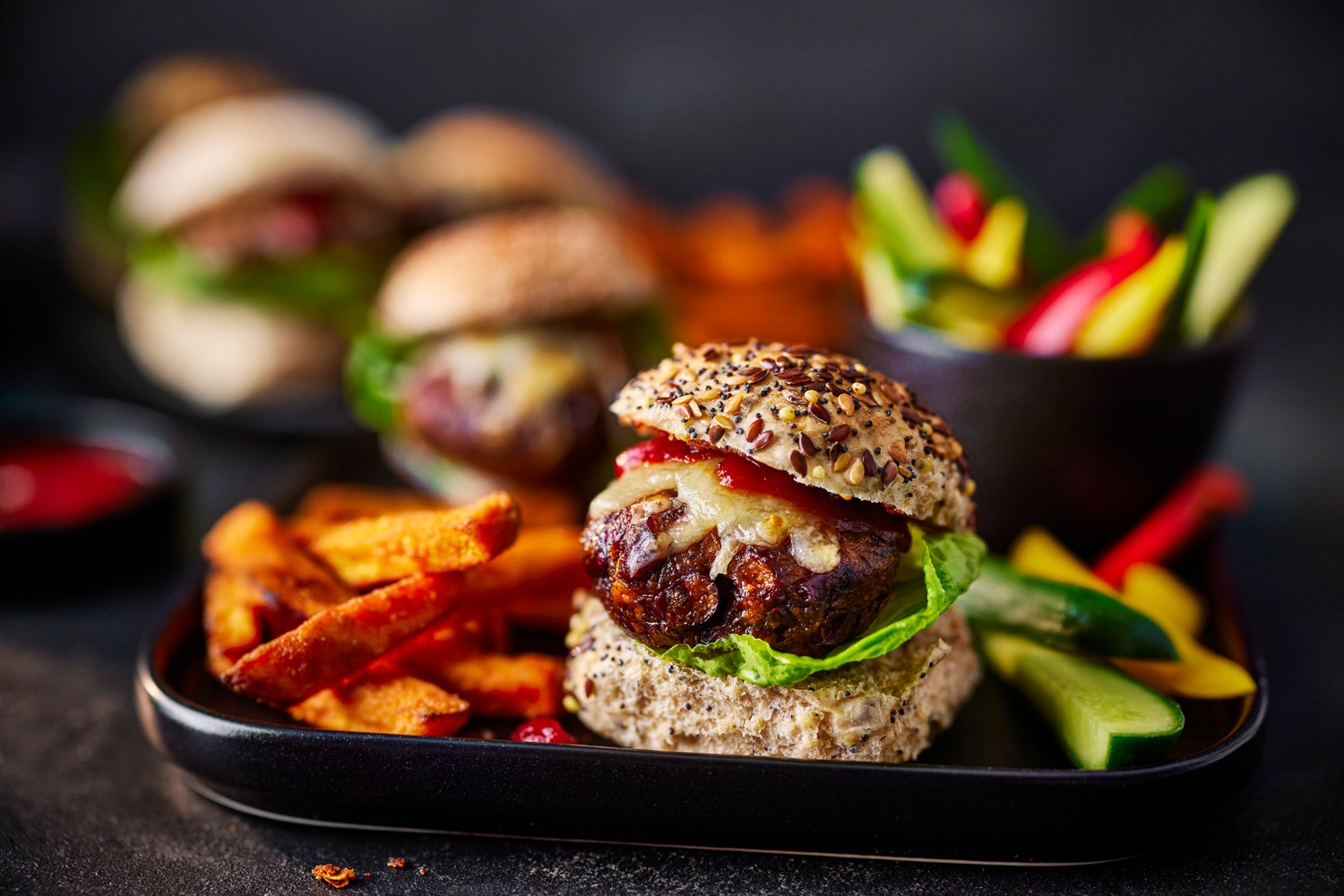 Mini bean burger sliders recipe