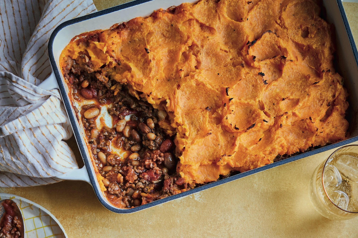 Sweet potato-topped cottage pie
