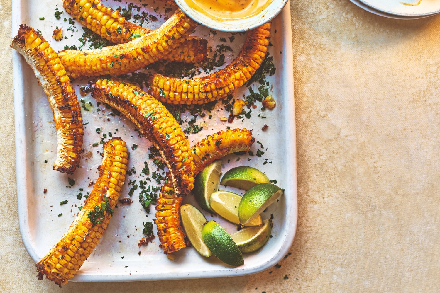 Smoky sweetcorn ribs