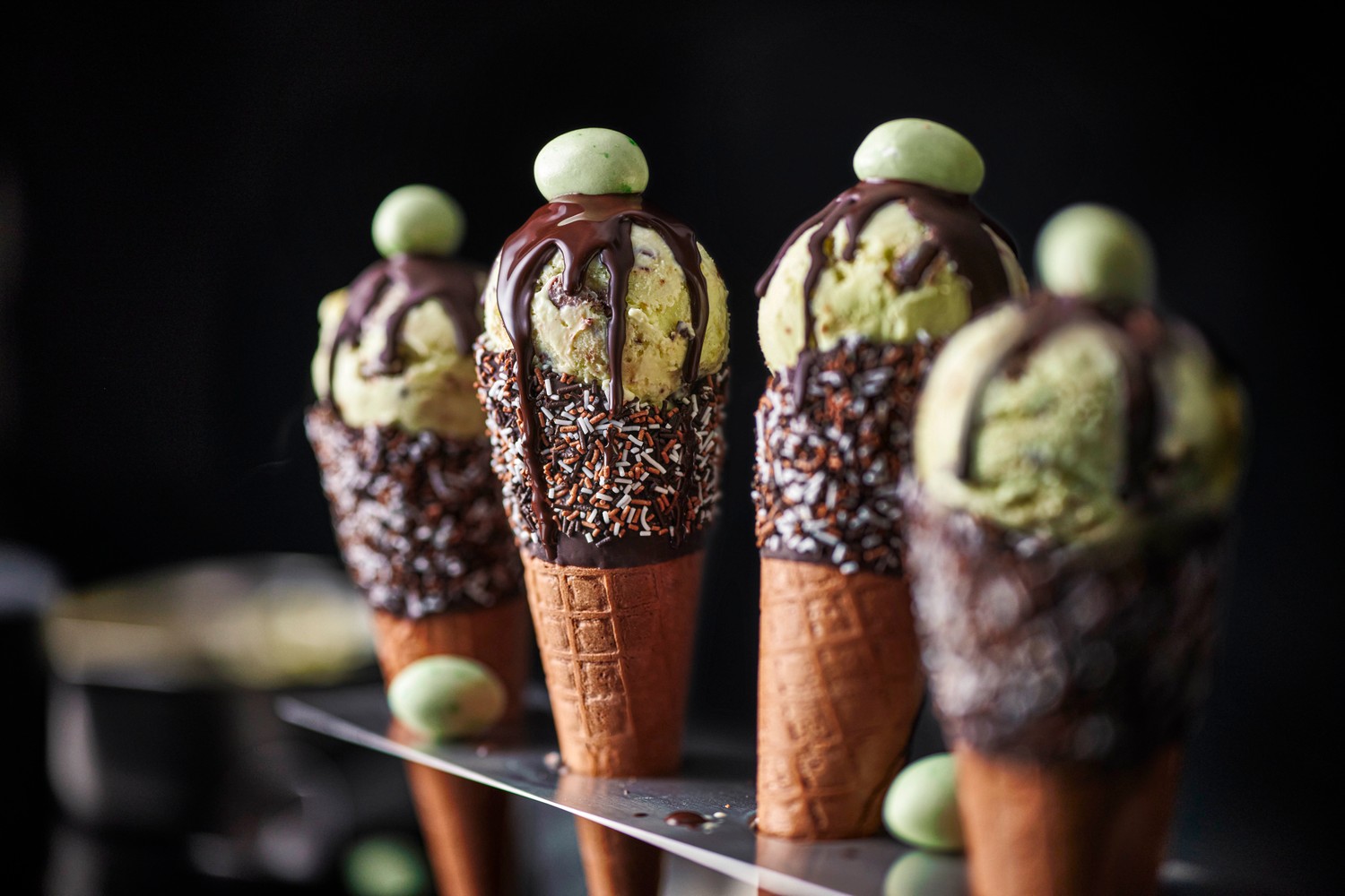 No-churn mint chocolate chip ice cream recipe