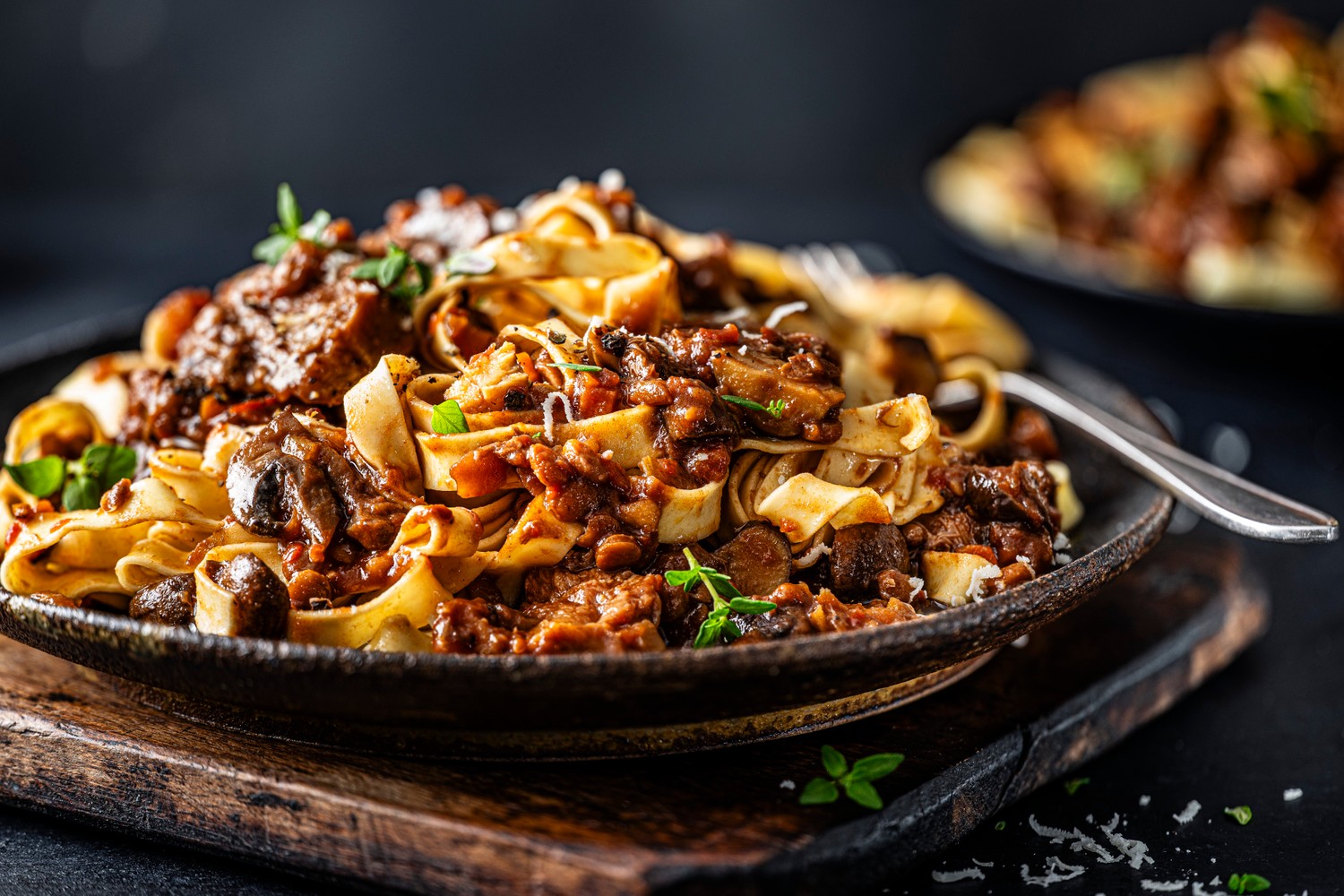 Mushroom and lentil ragù recipe