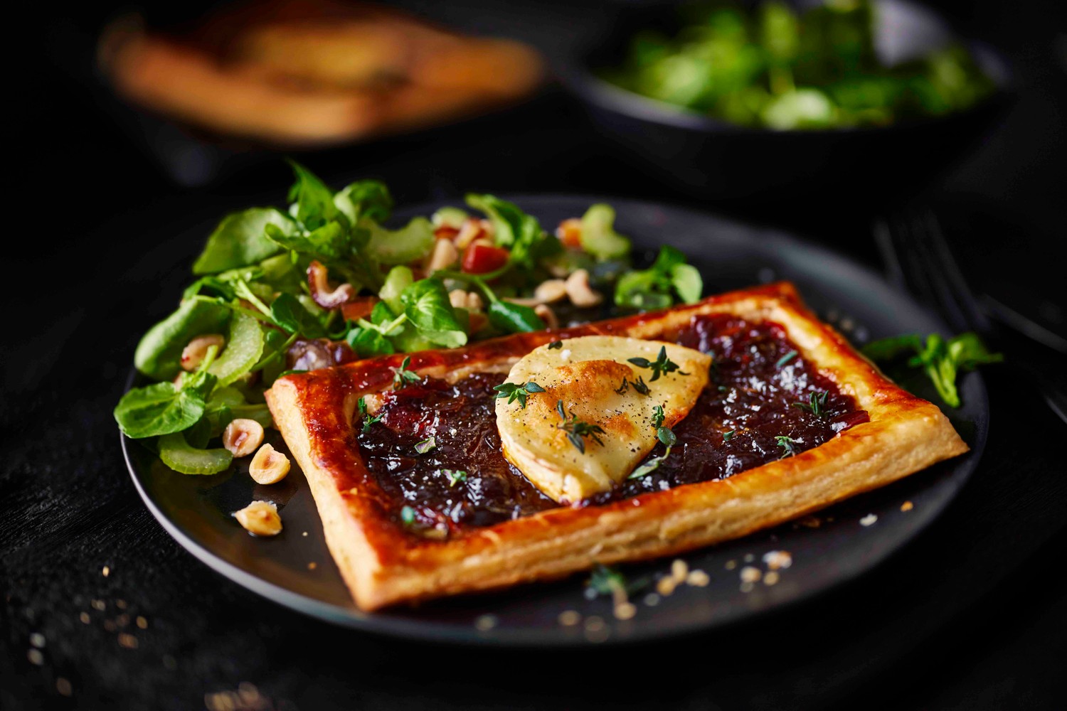 Caramelised onion and goat’s cheese tartlets recipe