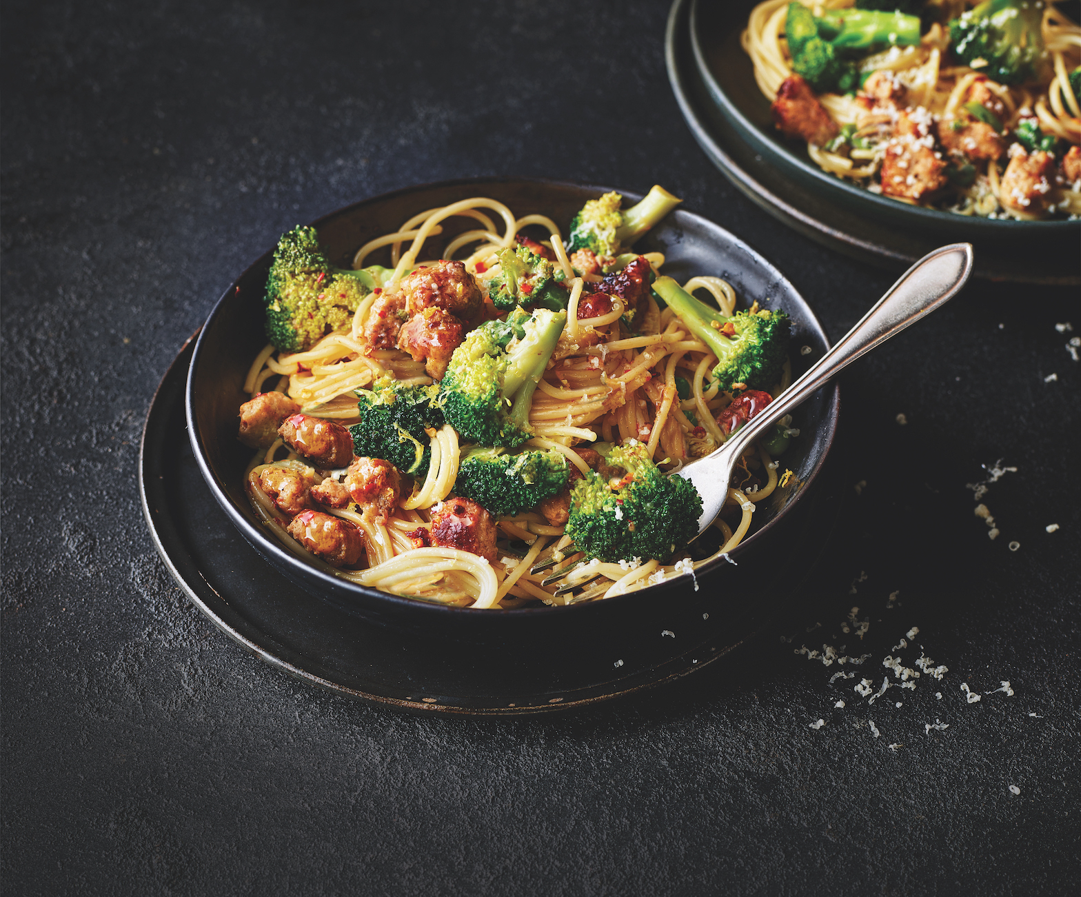 Sausage and broccoli pasta-image