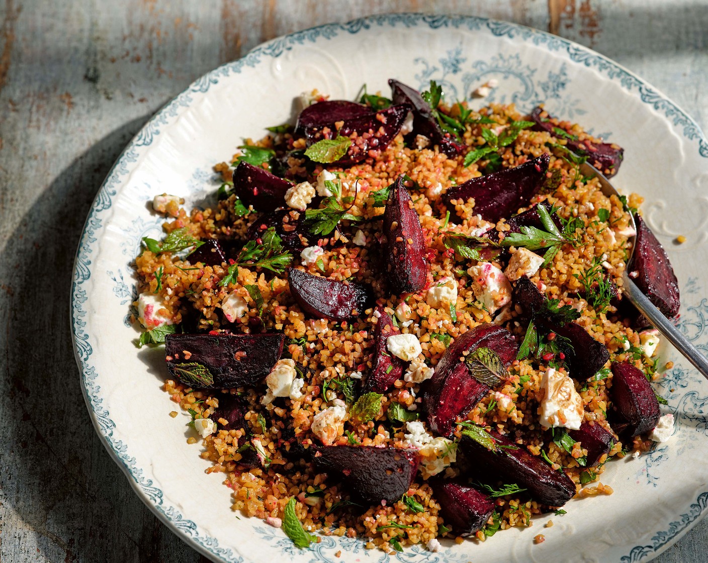 Beetroot, mint and bulgur wheat salad Recipe | M&S