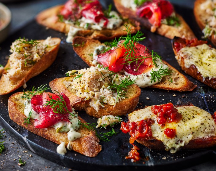 Three Easy Party Bruschetta Ideas | Recipes | M&S Recipe | M&S