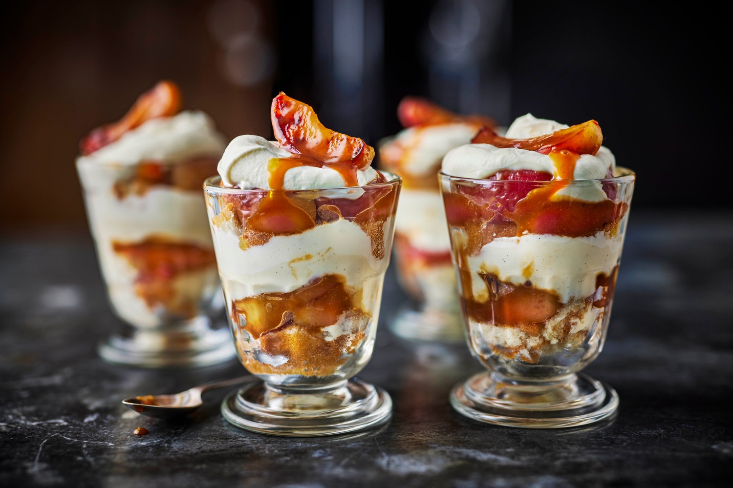 Toffee apple trifle