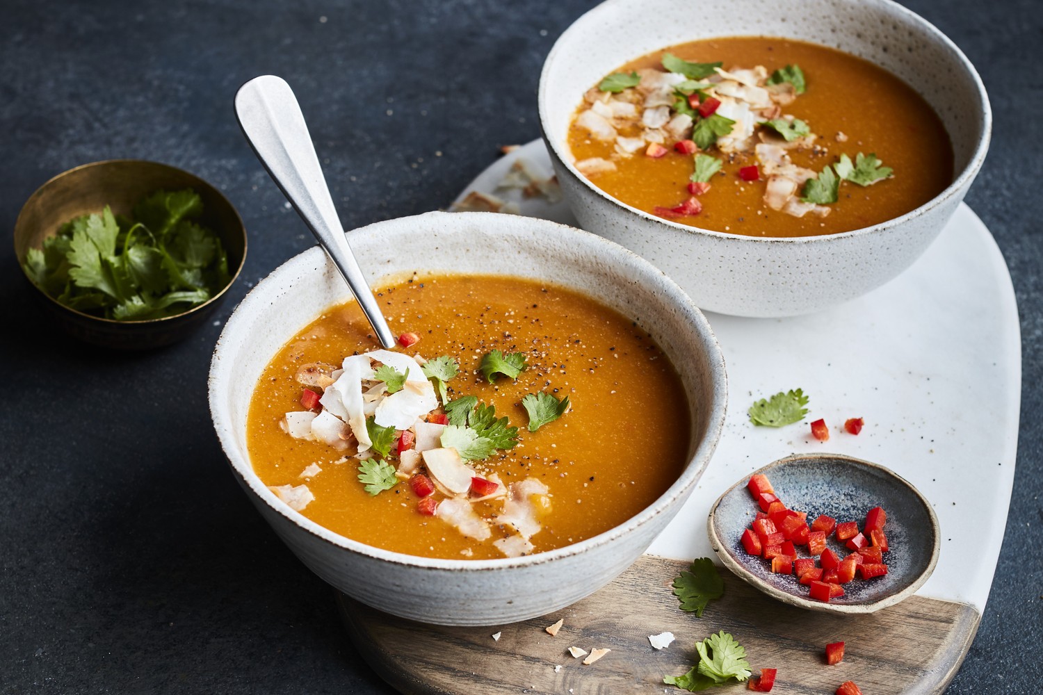 Thai coconut squash soup