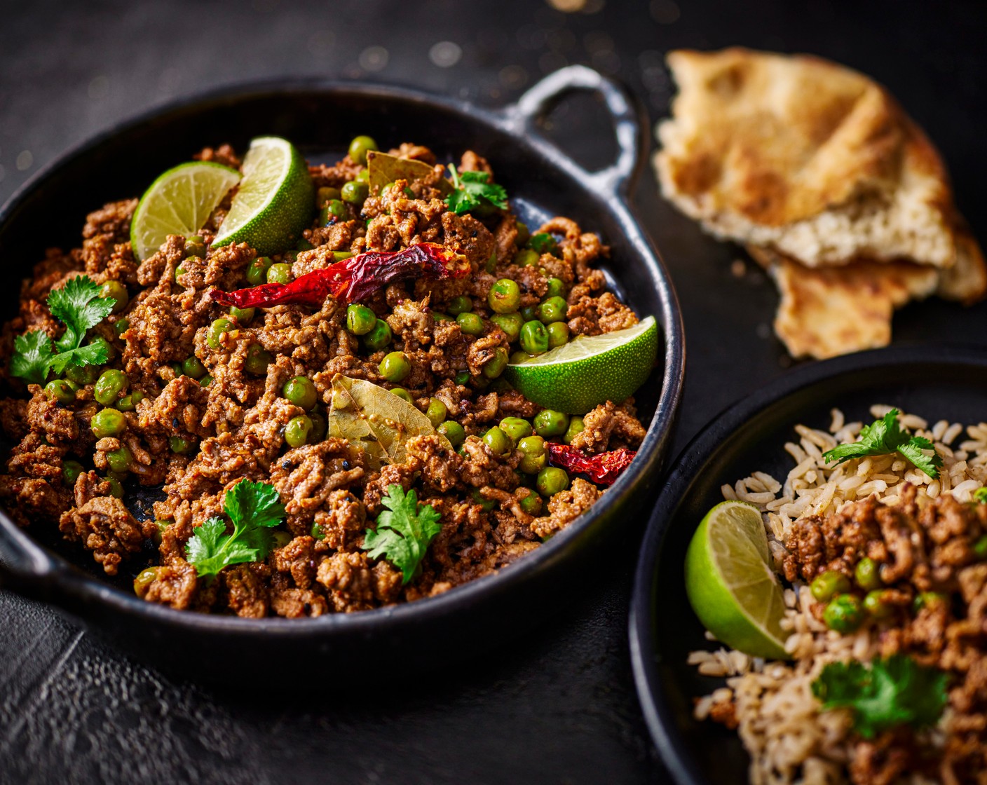 step 4 Serve in bowls, topped with the coriander (15 g) and lime wedges (1) for squeezing over.