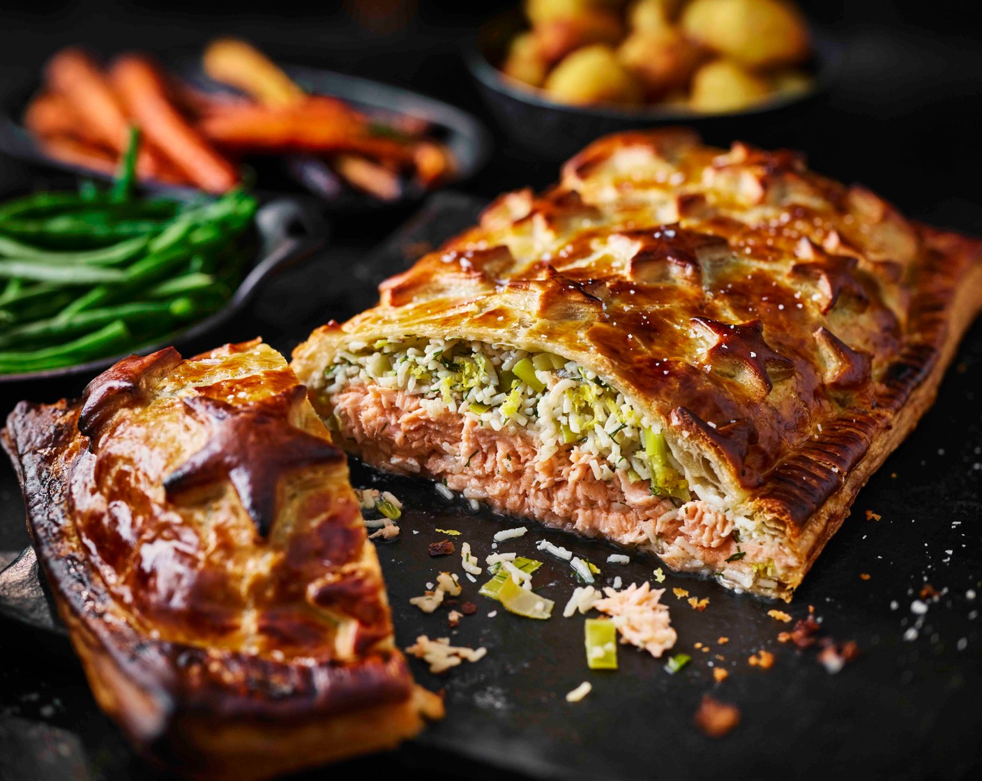 step 12 Leave to rest for 10 minutes before transferring to a serving platter. Slice thickly and serve with your favourite festive sides, if you like.