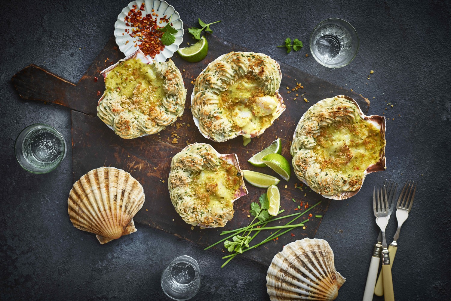 Coquilles St Jacques à la Pondicherry