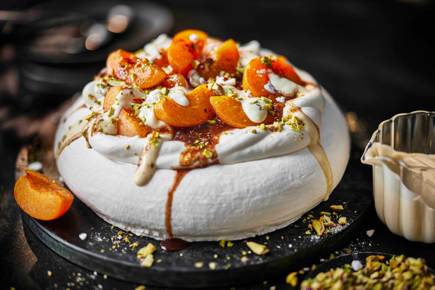 Apricot and amaretto pavlova recipe
