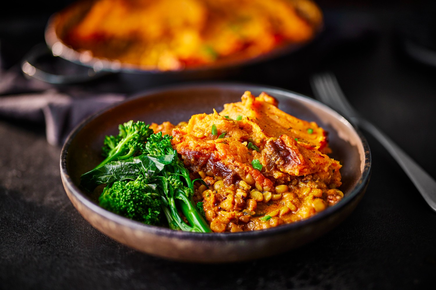 Indian lentil and sweet potato pie recipe