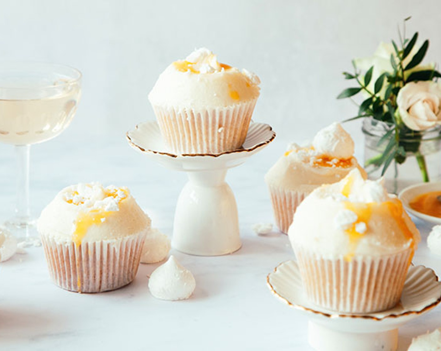 Mango and Eton mess cupcakes