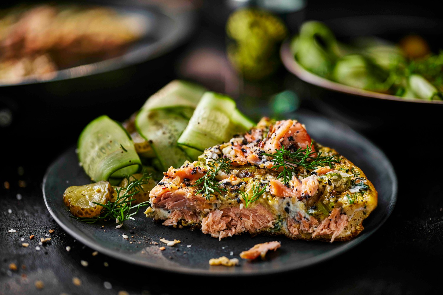 Everything bagel salmon frittata recipe
