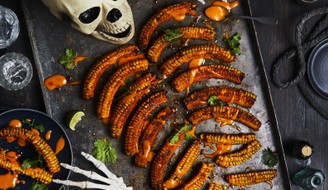 Seriously Spooky and Smoky Sweetcorn Ribs | Recipes | M&S Recipe | M&S