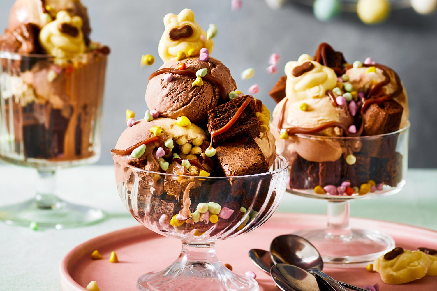 Colin the Caterpillar ice cream sundae