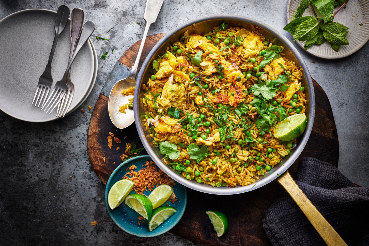 Katsu curry egg fried rice