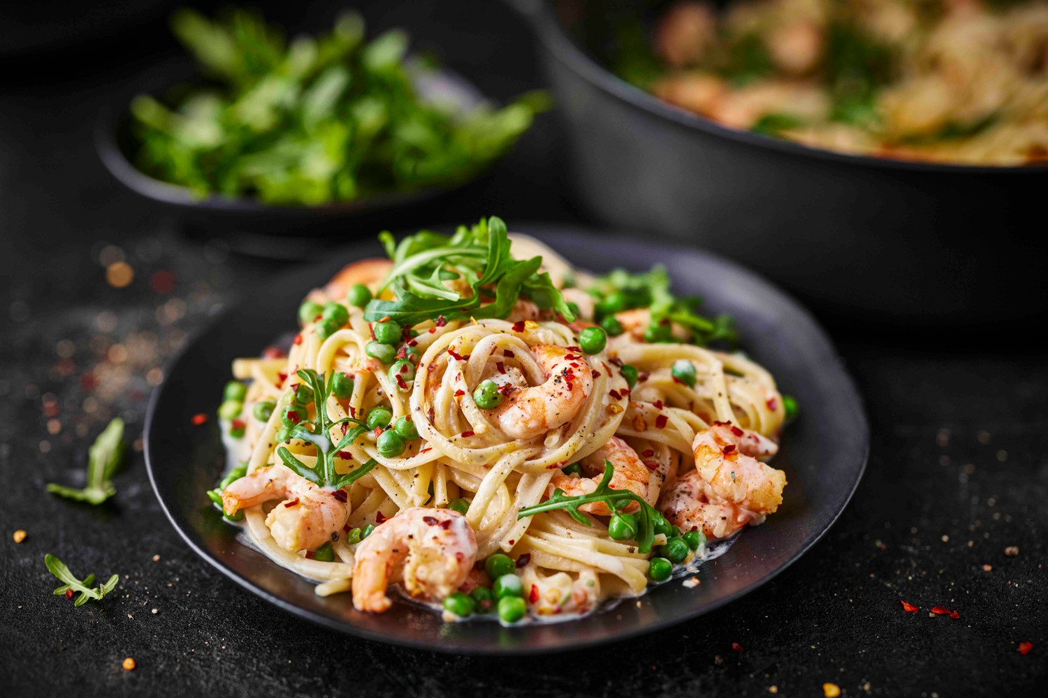Creamy prawn linguine recipe