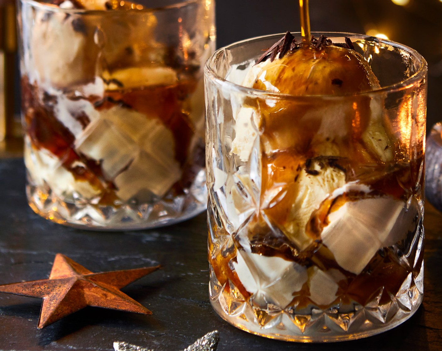 step 2 Pour over the espresso martini (250 ml) and serve.