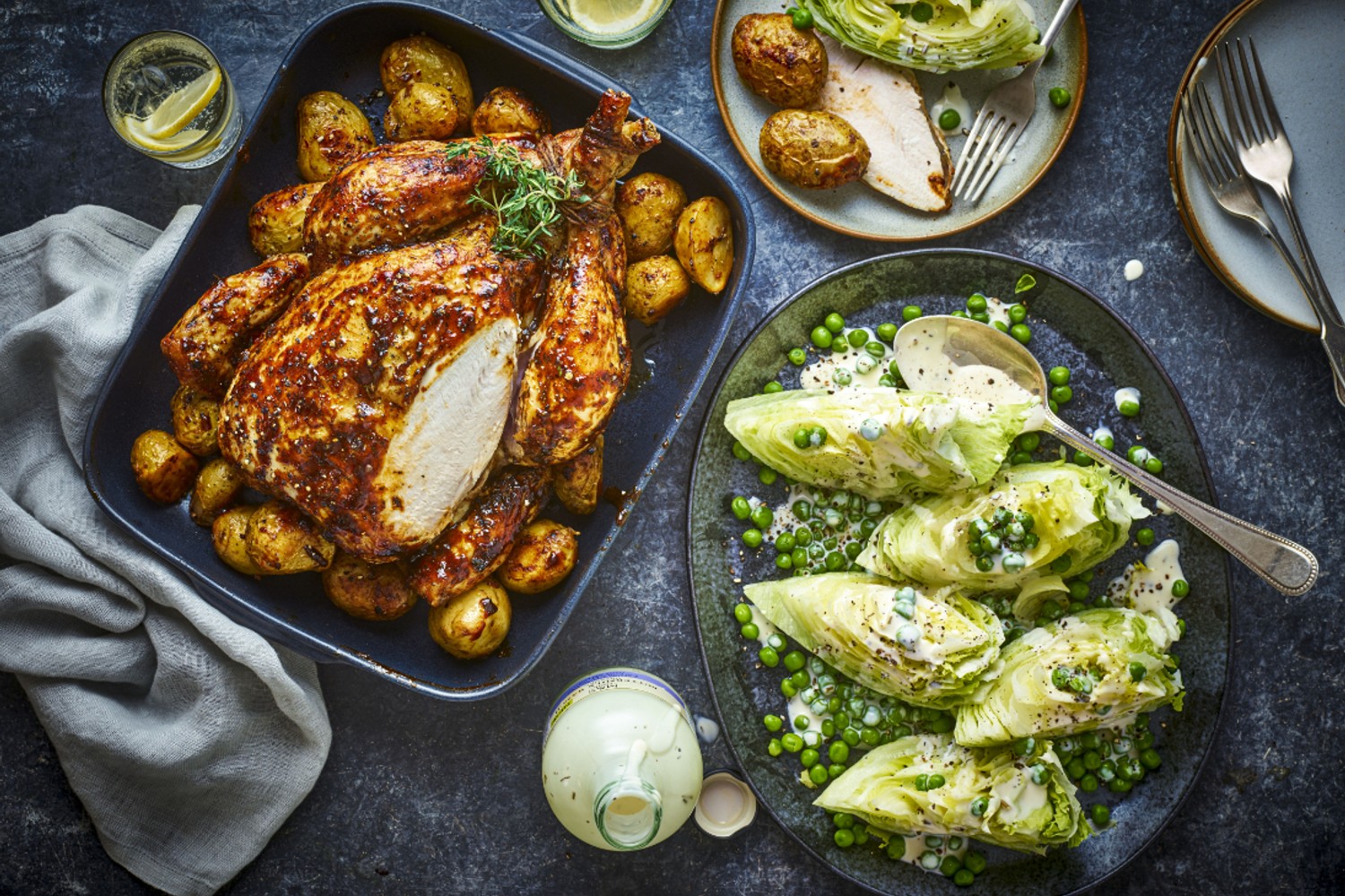 Juiciest whole BBQ-roasted chicken