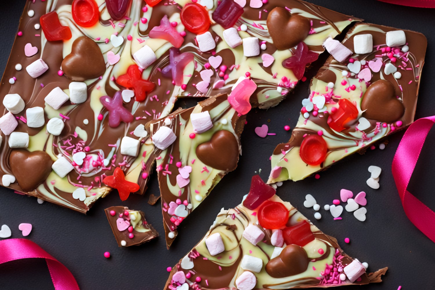 Chocolate love bark