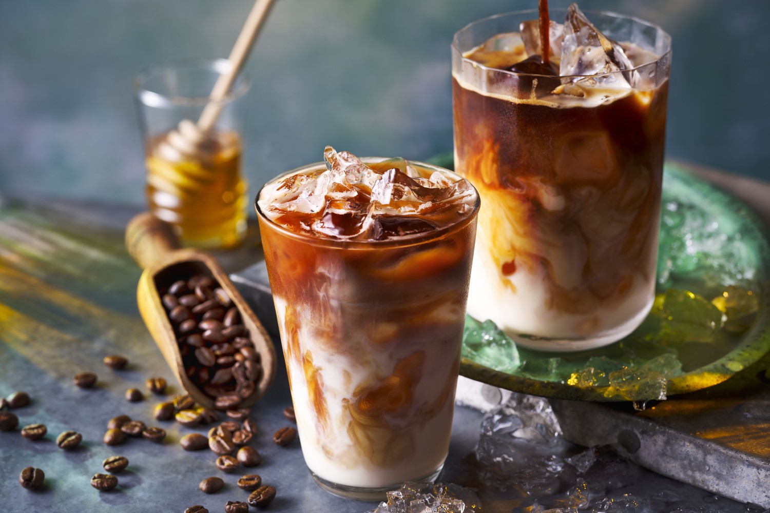 Refreshing iced coffee