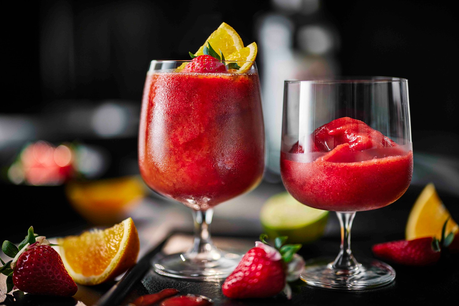 Frozen strawberry Pimm's cocktail
