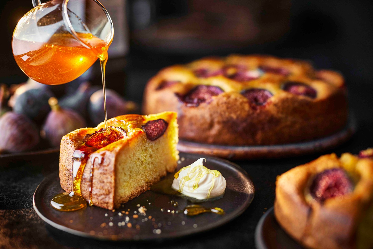 Fig and olive oil cake