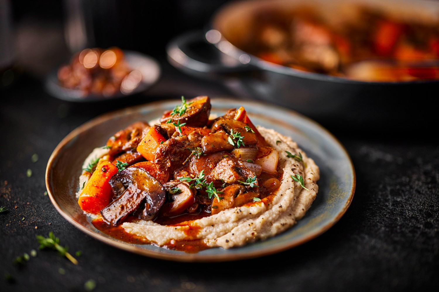 Mushroom bourguignon recipe
