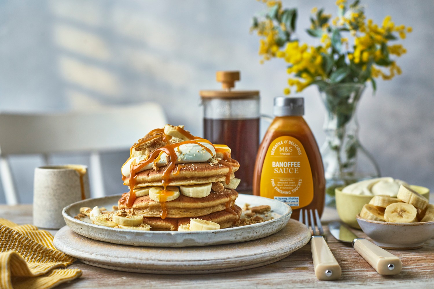 The banoffee pancake stack
