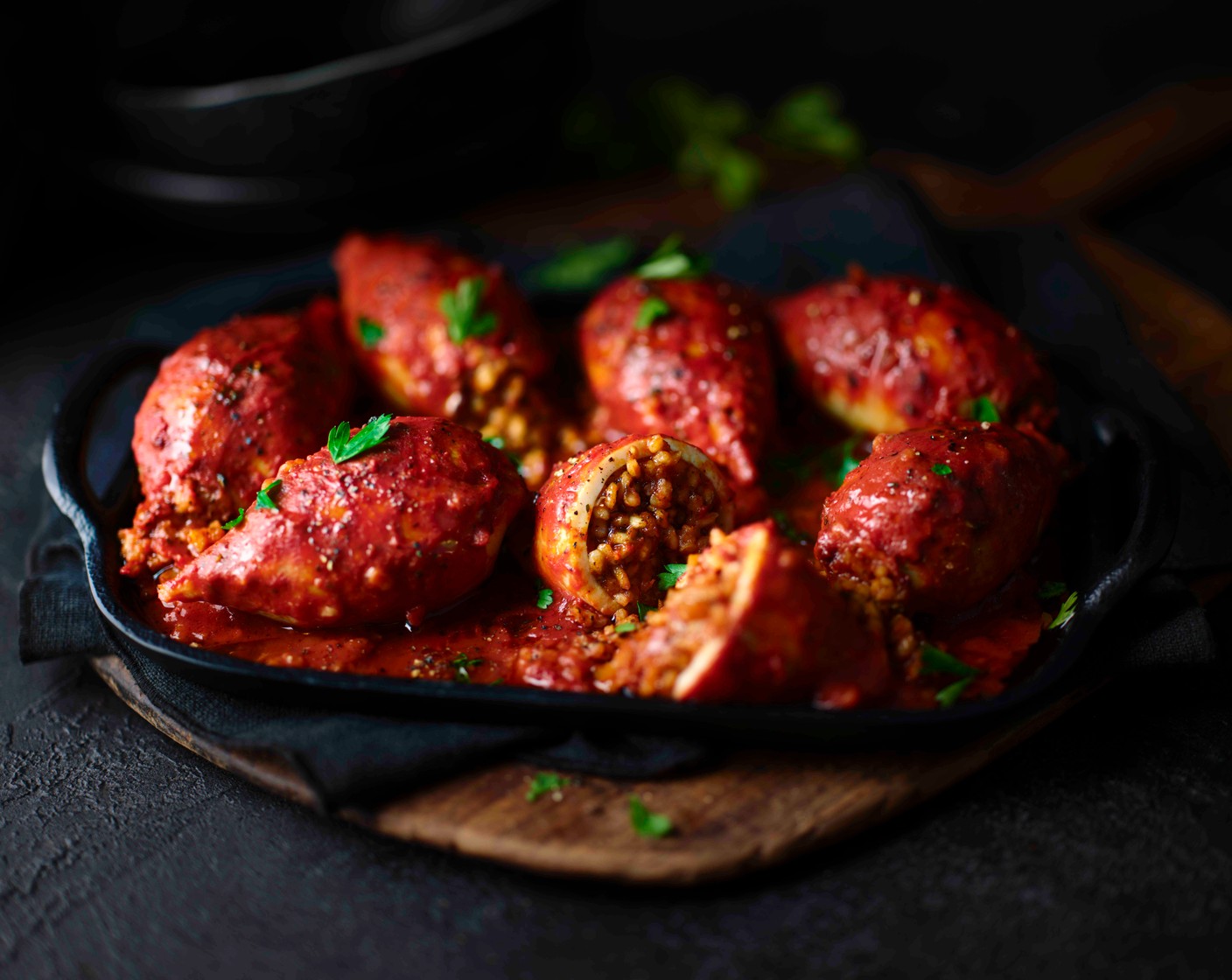 step 7 Garnish with the parsley leaves (10 g) and dig in.